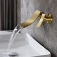 thumbnail image 3 of CRO Decor Robinet de Salle de Bain Mural Répandu en Or, 3 of 7