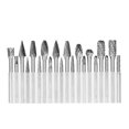 thumbnail image 1 of 20pcs Double Cut Carbide Rotary Burr Set 1/8in Shank 1/4in, 1 of 7