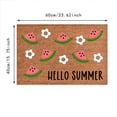 thumbnail image 3 of Funny Door Mat Summer Theme Mat Hello Summer Indoor Outdoor Rugs House Warming Gift Personalized Home Decor 16x24IN Summer Door Mats Coir Door Mat Durable Soft Entry Doormats for Entryway, 3 of 4