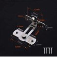 thumbnail image 2 of ORUYROP 90 Degree Locking Privacy Lock Sliding barn Door Latch Right Angle Door Clasp cam Lock (4 inches*2), 2 of 5