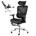 thumbnail image 1 of 3Rd Gen Ergonomic High Back Mesh Office Chair with Footrest, 4d Adjustable Armrests & Dynamic Lumbar Support, Reclining Tilt Function Rolling Casters Desk Chair for Home Office, Black, 1 of 8