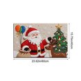 thumbnail image 2 of Tapis de Sol de Salle de Bain Tricoté de Noël Absorbant Tapis d'Entrée, 2 of 6