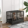 thumbnail image 2 of PawHut Cage pour Chien en Acier Robuste de 36 Pouces, Chenil Cage pour Animal, Gris, 2 of 10
