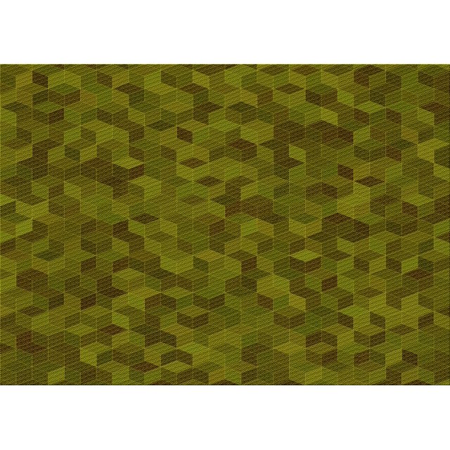 Ahgly Tapis Rectangulaire Lavable en Machine Intérieur Transitionnel Jaune Foncé Vert, 5 Pieds x 8 Pieds
