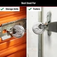 thumbnail image 3 of Master Lock 40DPF Stainless Steel Discus Padlock with Shrouded Shackle, 3 of 5