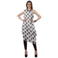 thumbnail image 1 of Moomaya Robe Kurti Sans Manches à une Épaule Imprimée pour Femmes, Vêtement de Créateur Boho pour Fête, 1 of 7