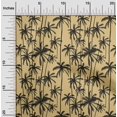 thumbnail image 2 of oneOone Viscose Chiffon Dark Beige Fabric Tropical Tree Craft Projects Decor Fabric Printed By The Yard 42 Inch Wide, 2 of 4