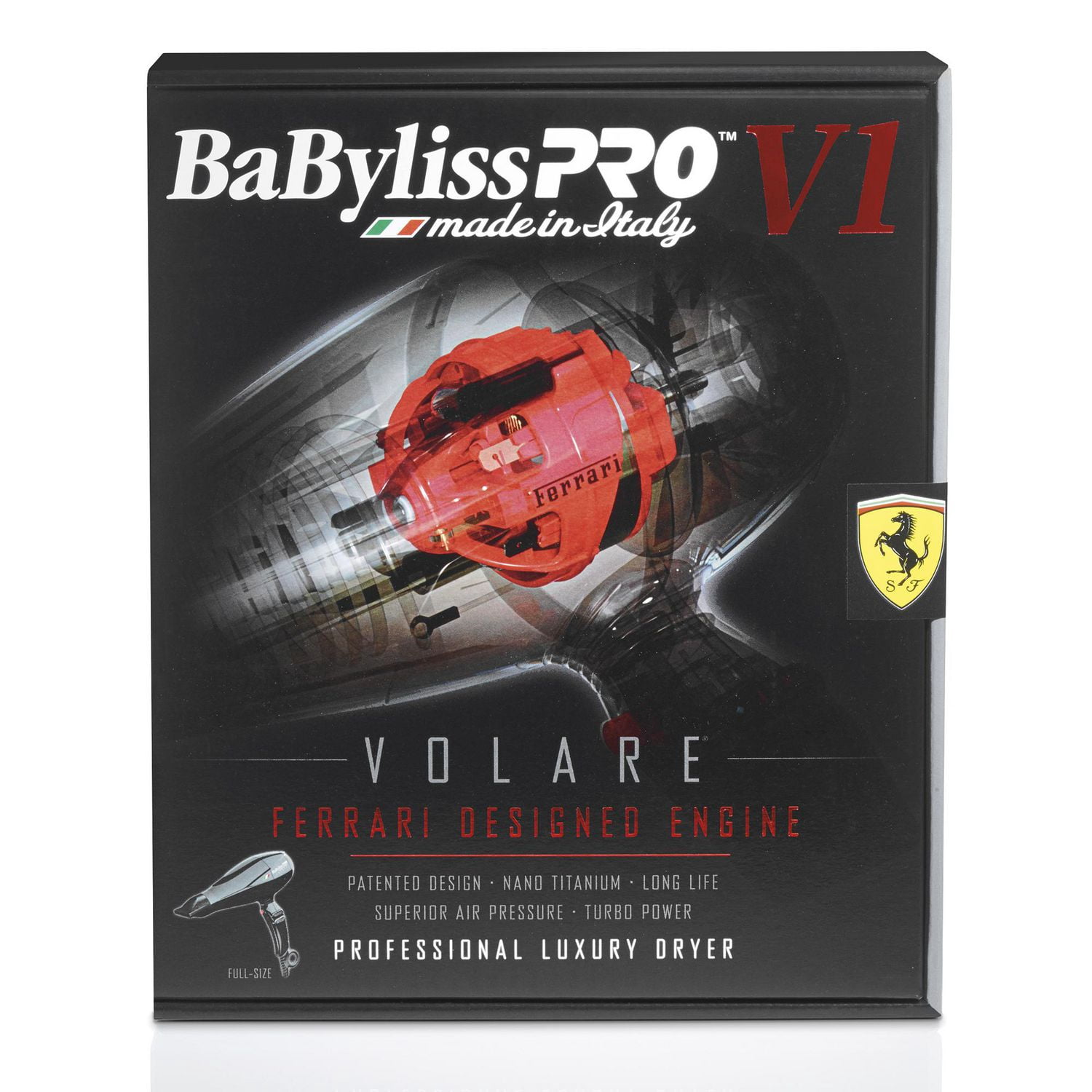 BaByliss PRO Volare Séchoir professionnel avec moteur conçu par Ferrari