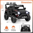 thumbnail image 3 of Costway Camion pour Enfants 12 V à Chevaucher avec 2 Moteurs 12 V, Suspension à Ressorts et Télécommande, Noir, 3 of 10