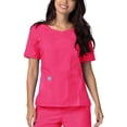 thumbnail image 3 of Adar Universal Women's Scrub Set - V-neck Scrub Top and Elastic Pull-On Scrub Pants, 3 of 8