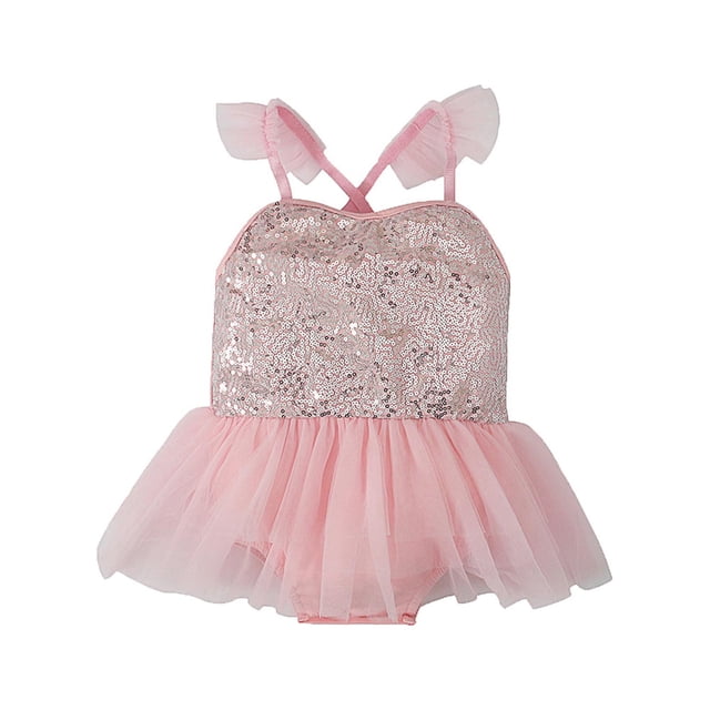 Xuewenshw Combinaison en Maille Unie d'Été pour Filles, Robe de Grimpe pour Enfants, Robe Évasée