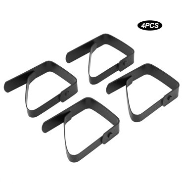 Lot de 4 Grandes Pinces à Nappe en Acier Inoxydable Antidérapantes, Jupe de Table Triangulaire Antidérapante 5 /4cm pour Fête Restaurant et Mariage
