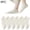 White, variant on Miqool 6 Pairs Ankle Socks for Women, Cushioned Low Cut No Show Socks Lightweight Breathable Athletic Running Casual Non Slip Soft Thin Cotton Socks