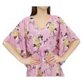 thumbnail image 1 of Bimba Robe Kimono Kaftan Rose pour Femme Été Soirée à Imprimé Floral Maxi-24, 1 of 3