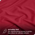 thumbnail image 2 of Bare Home Lot de 2 Draps-Housses - Premium 1800 Collection - Ultra Doux - Poche Profonde - Simple TG, Rouge, 2 of 7