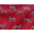 thumbnail image 4 of oneOone Viscose Jersey Fabric Fox Block Printed Fabric 1 Yard 60 Inch Wide, 4 of 5