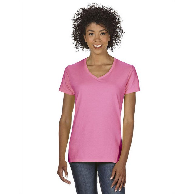 Gildan G500VL T-Shirt en Coton Épais à Col en V pour Femmes