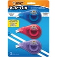 thumbnail image 1 of BIC Wite-Out EZ Correct Correction Tape, White, No Dry Time, Tear Resistant Tape, 3-Count, 1 of 12
