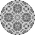 thumbnail image 1 of Ahgly Company Tapis d'Intérieur Lavable en Machine Carré Gris Fumé, 3 Pieds Carré, 1 of 7