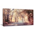 thumbnail image 1 of Design Art Golden Autumn Beautiful Forest Landscape Artwork Canvas Art Print, 1 of 2