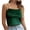 Green, variant on Gold Tops for Women Sexy Womens Casual Fashion Sleeveless Gold Velvet Sling Solid Color Top Blouse