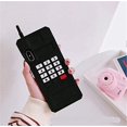 thumbnail image 4 of Étui pour Design de Carton en Silicone, Housse Mignonne, Mode, Drôle, Kawaii, Peau 3D, Accessoires de Protection, Étui Antichoc, Résistante aux Rayures, Étuis Filles Enfants, Noir Rétro, iPhone XR, 4 of 6