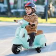 thumbnail image 2 of Gymax Kids Ride on Motorcycle w/ Training Wheels Headlight Horn 6V Battery Green, 2 of 10