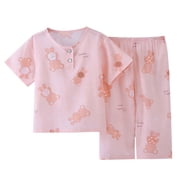 Summer Suits for Boys Short Sleeve Printed Top Casual Home Wear Set 1 Pc