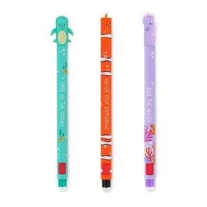 Autorisation ! 3 Stylos d'effacement de gel sous les stylos de la mer avec encre effaçable noir pourpre stylo d'exacerbation marine sans l'utilisation de feuilles 0.7mm Conseil 5ml Stylo, bleu foncé