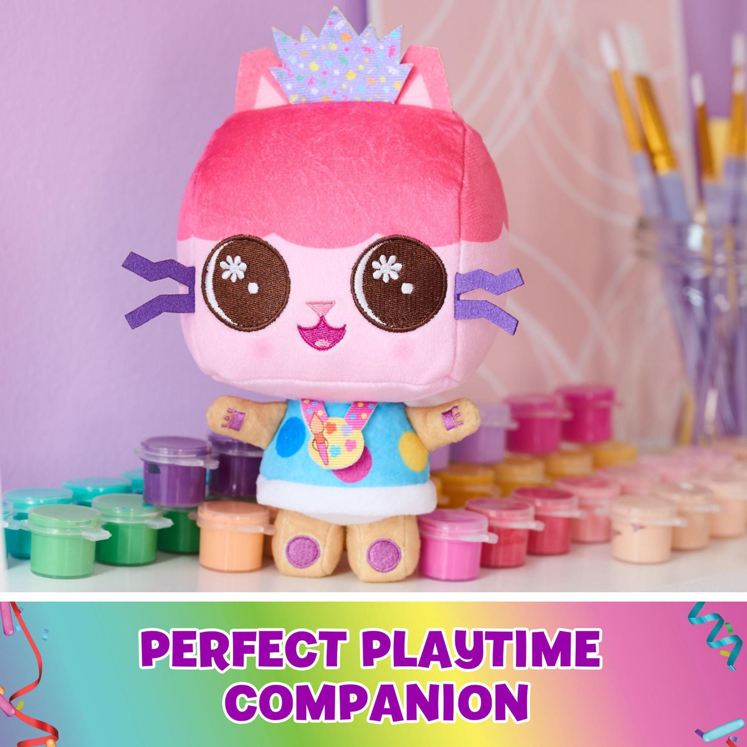 Gabby's Dollhouse, Peluche de fête Baby Box, Peluche pour enfants, Jouet pour filles et garçons à partir de 3 ans
