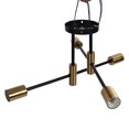 thumbnail image 4 of Wrought Iron Ceiling Lamp, Firm Easy To Assemble 4 Light Ceiling Mount Lamp  For Office For Dressing Table For Yoga Room, 4 of 8