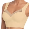 thumbnail image 2 of Hjtefg Plus Size Bralette - Wireless Adjustable Support, Side-Smoothing Full Coverage,Color: Skin Size: 3XL, 2 of 6