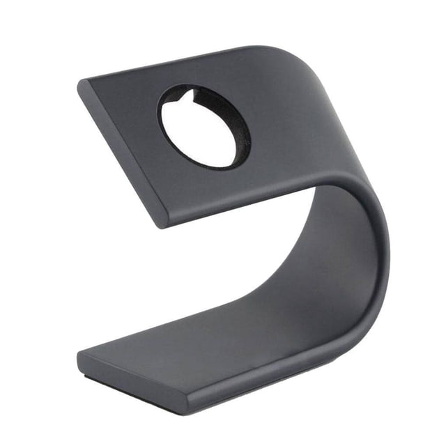 Maytalsory For U Shape Aluminum Alloy Stand Charger Holder Watch Charging Station black