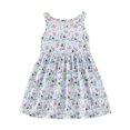 thumbnail image 1 of Yanlir Robe Sans Manches à Col Rond pour Filles Robe d'Été de Plage 6 Mois - 7 Ans Robe Mignonne à Imprimé Graphique pour Tout-Petits pour des Tenues Confortables et Adorables (Bleu#1, 1-2 Ans), 1 of 3