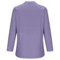 thumbnail image 5 of RKSTN Womens Tops Cotton and Linen V-Neck Long Sleeve Three Buttons Plus Size Tops Loose Fit Solid Color Basic Breathable Summer Tops Blouses, 5 of 5