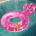 thumbnail image 4 of CEHVOM Swimming Ring Floating PVC Swimming Pool Water Swim Ring Folding Middle Mesh Summer Inflatable Bed Clearance, 4 of 4