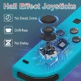 thumbnail image 3 of Remplacement pour Manette Switch Compatible avec Switch/Lite/OLED, Manette Sans Fil Prenant en Charge la Double Vibration, Gyroscope 6 Axes, Réveil, Commandes de Mouvement, Capture d'Écran, G/d, 3 of 7