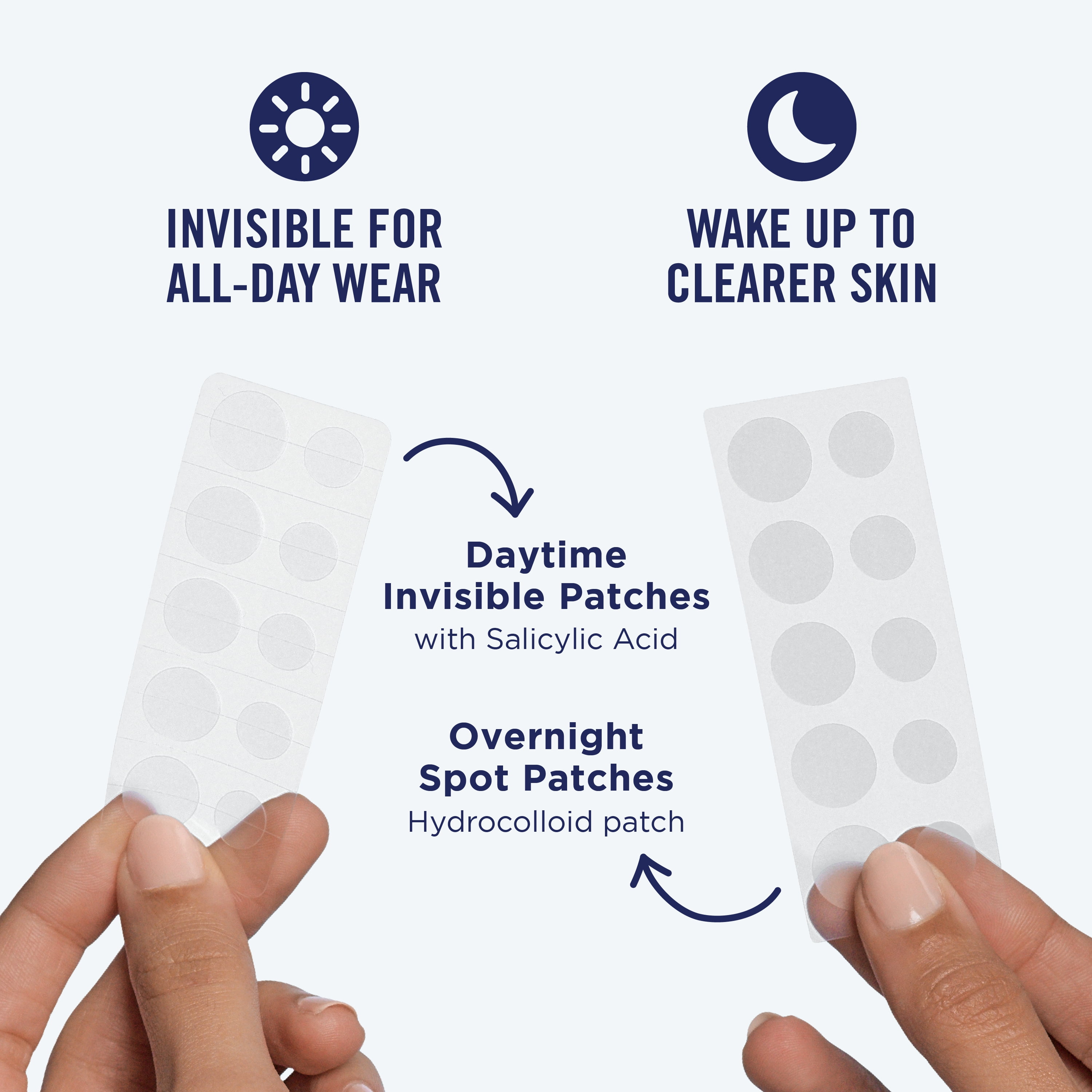 PanOxyl Patchs Correctifs Invisibles de Jour, Protection des Imperfections, Sans Latex