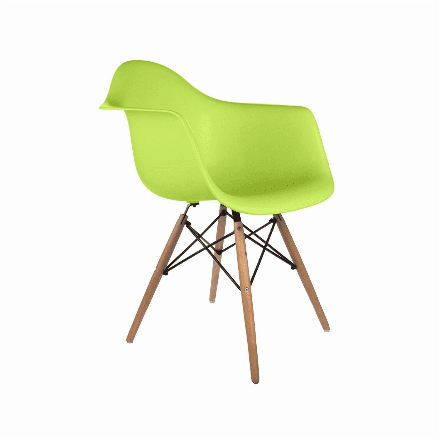 Nicer Furniture Green Wooden Legs Eiffel Dar Chair