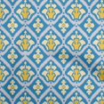 thumbnail image 1 of oneOone Rayon Blue Fabric Asian Ikat Craft Projects Decor Fabric Printed By The Yard 56 Inch Wide, 1 of 4