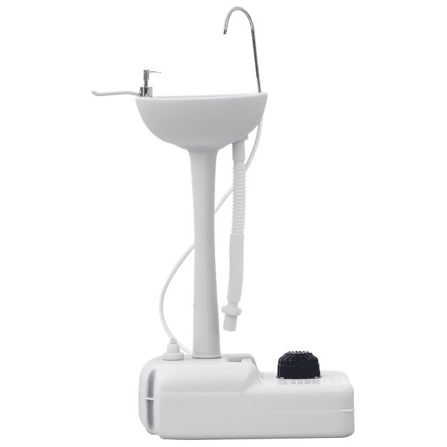 kleankin Lavabo de Camping Portable Station de Lavage des Mains avec Réservoir d'Eau de 17 L