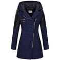 thumbnail image 1 of LSLJS Manteau Ajusté Chaud pour Femmes, Manteau Épais, Manteau d'Hiver, Manteau à Capuche avec Fermeture Éclair, 1 of 6