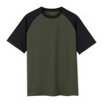 thumbnail image 5 of JDQJBZ Mens Raglan Short Sleeve Crewneck T Shirt and Pocket Shorts Set 2 Piece Summer Casual, 5 of 5