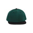 thumbnail image 2 of CTH Vintage Snapback Cap Hat 2 Tone (Hunter Green Black), 2 of 2