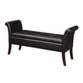 thumbnail image 1 of Convenience Concepts Designs4Comfort Storage Bench Espresso Faux Leather, 1 of 2