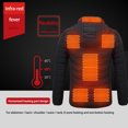 thumbnail image 4 of 8 Zone Heated Jacket USB Electric Hoodie Jacket Winter Warming Jacket Coat, 4 of 11
