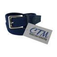 thumbnail image 3 of CTM® Ceinture Tressée Élastique Extensible avec Boucle Argentée (Hommes), 3 of 4