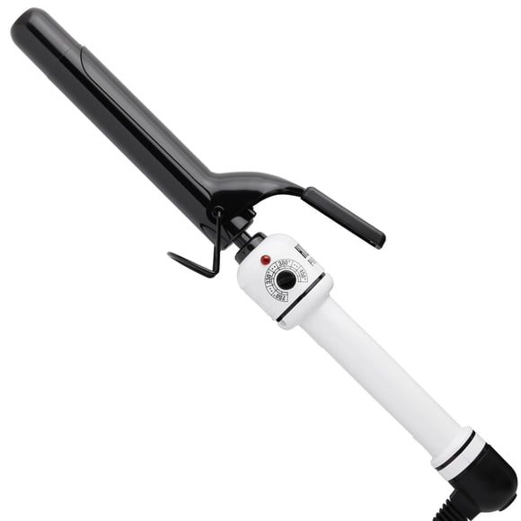 HOT TOOLS Pro Artist Nano Ceramic Curling Iron/Wand | For Smooth, Shiny Hair (1â? in) Black/White