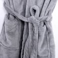 thumbnail image 4 of Faithtur Men Shawl Bathrobe Robe Coat Long Gown Padded Plus Velvet Nightwear, 4 of 4
