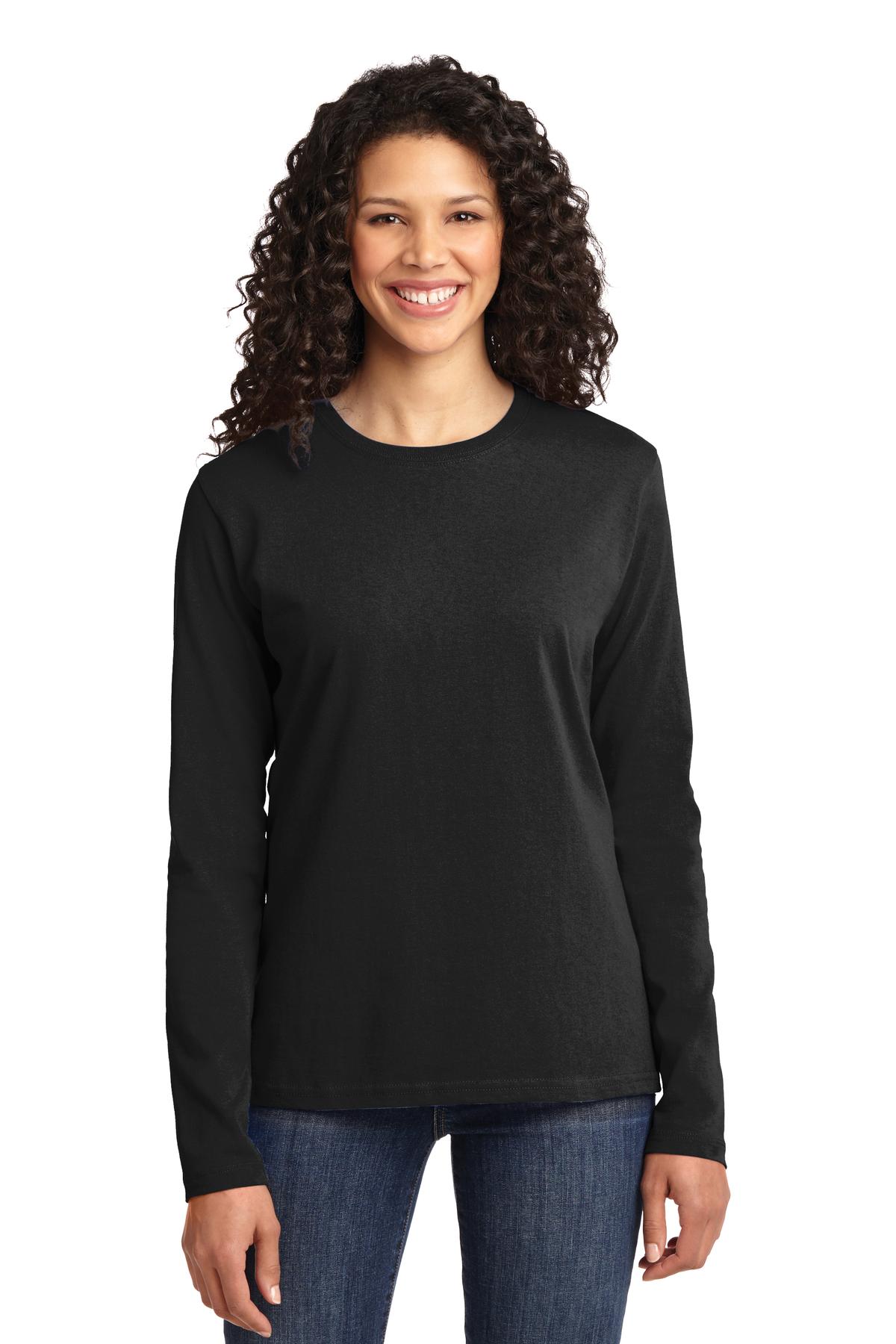 Port & Company Women's Long Sleeve Core Cotton T-Shirt LPC54LS